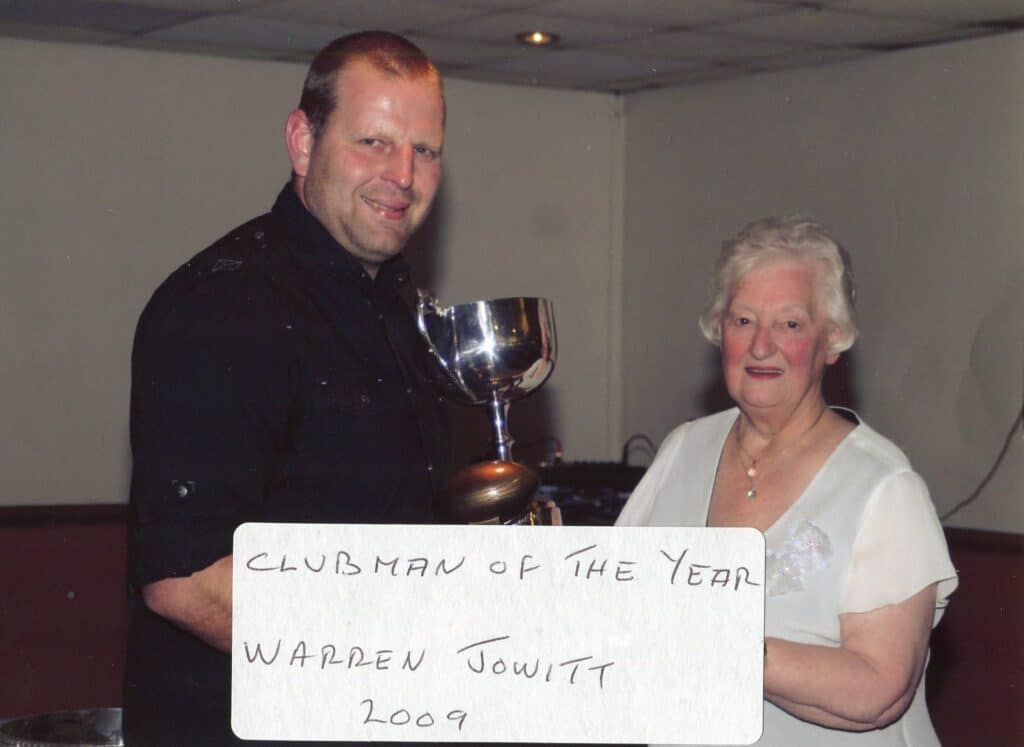 Elsie Fryer Collection - Warren Jowitt Clubman Of The Year 2009